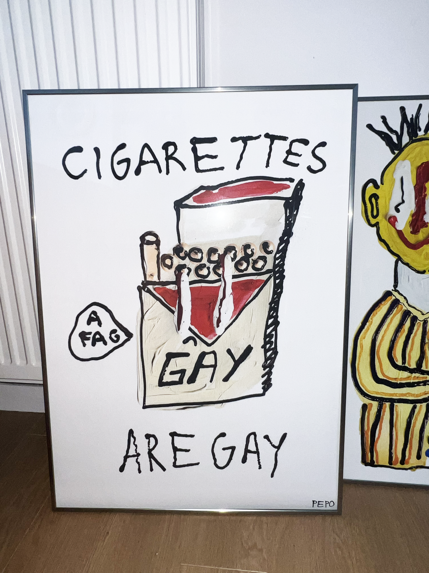 CIGARETTES ARE GAY - PRINT - 50X70 CM