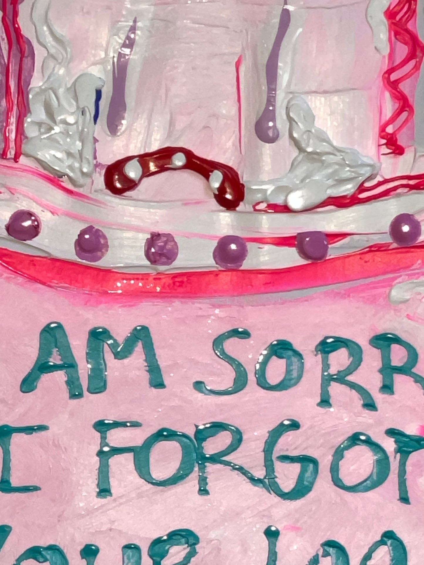 I AM SORRY I FORGOT YOUR 100TH BIRTHDAY