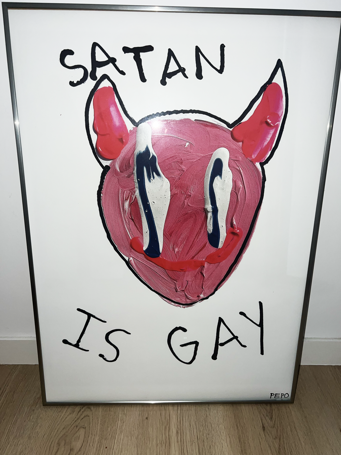 SATAN IS GAY - PRINT - 50X70 CM