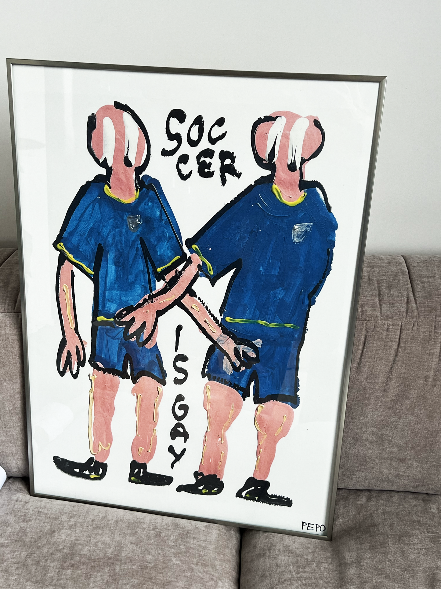 SOCCER IS GAY - PRINT - 50X70 CM
