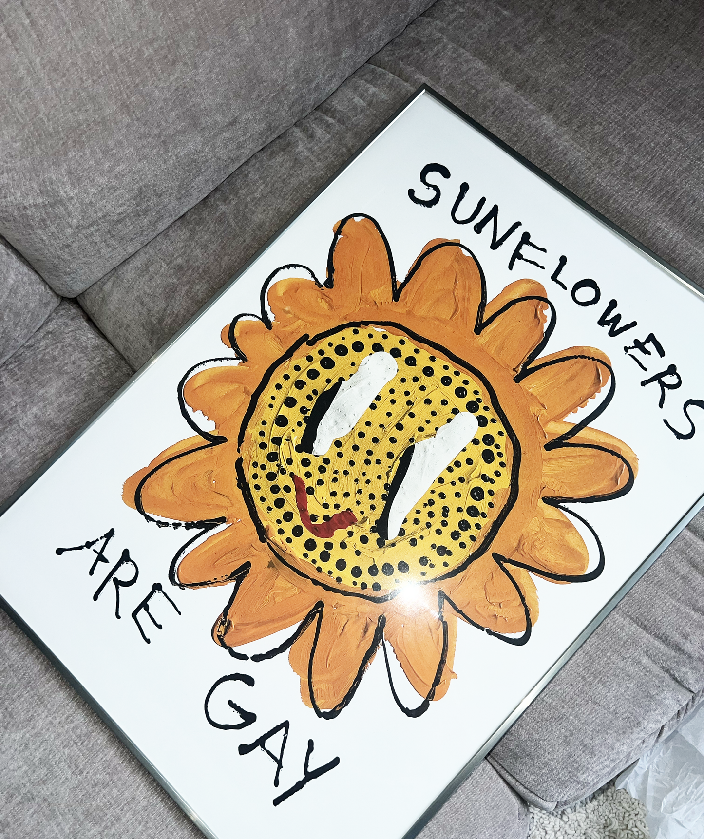 SUNFLOWERS ARE GAY - PRINT - 50X70 CM
