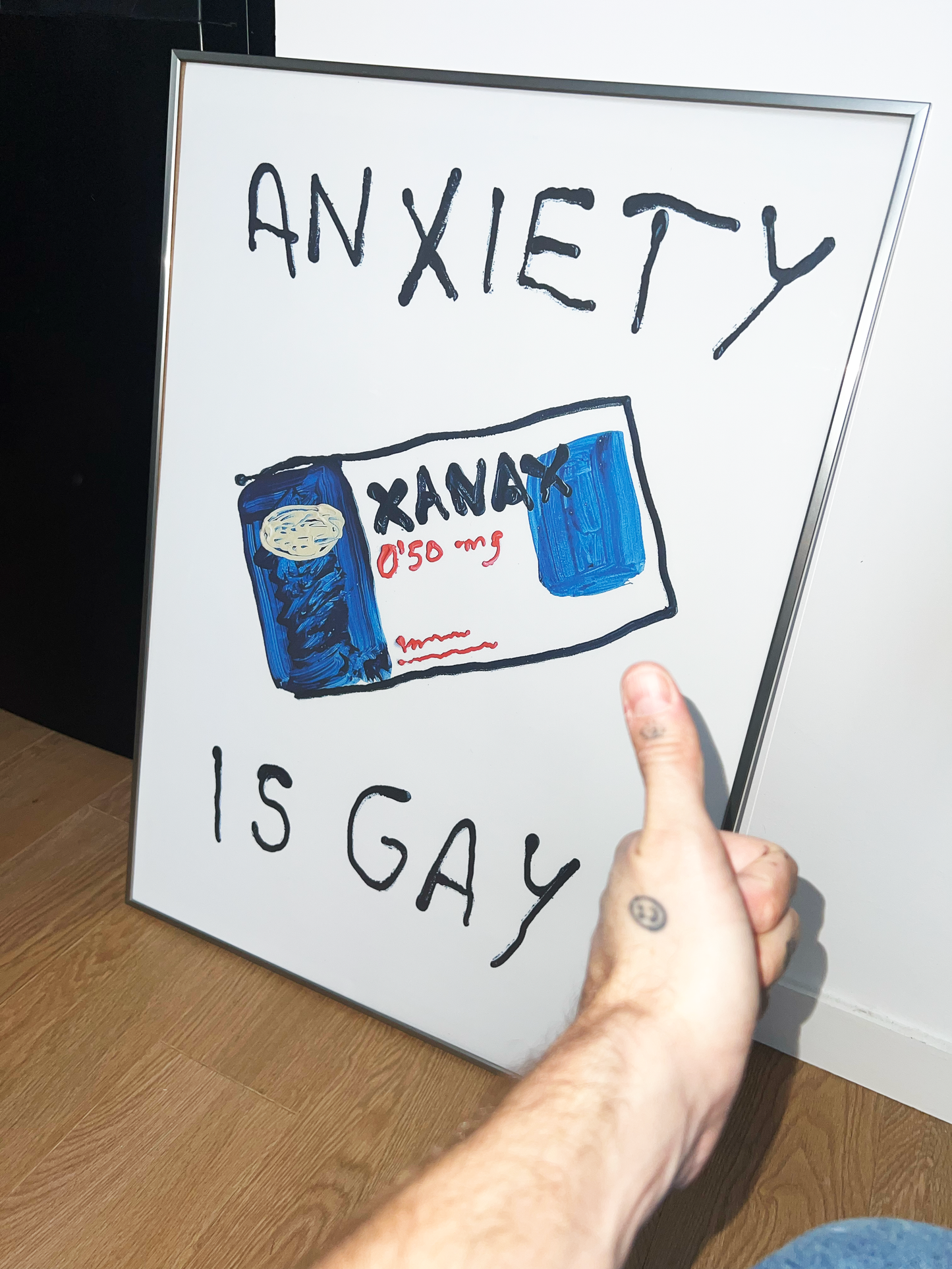 ANXIETY IS GAY - PRINT - 50X70 CM