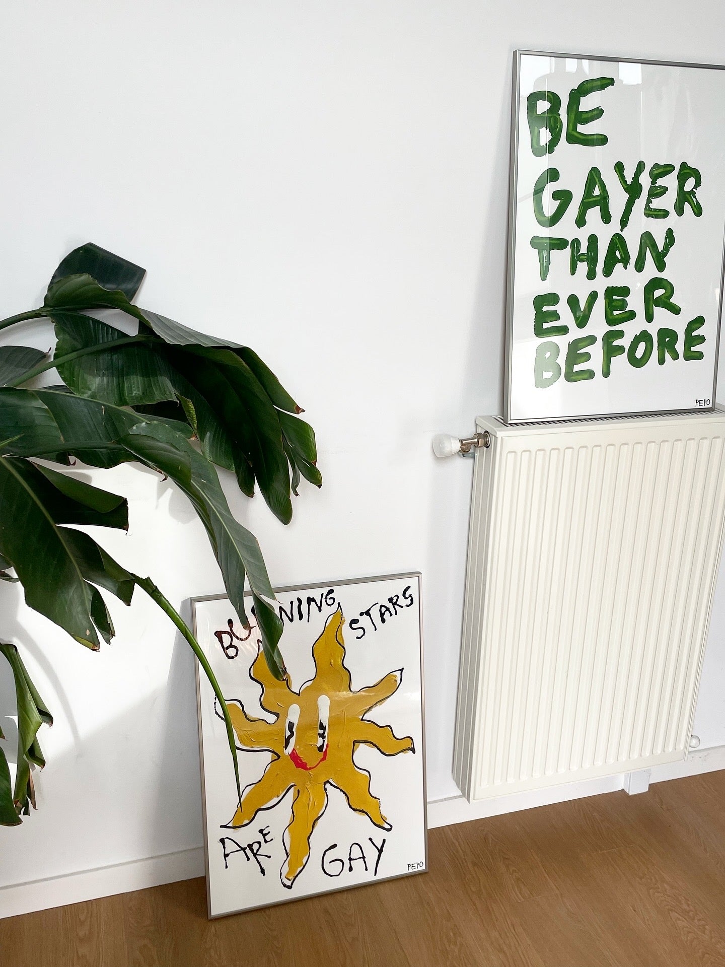 BURNING STARS ARE GAY - PRINT - 50X70 CM