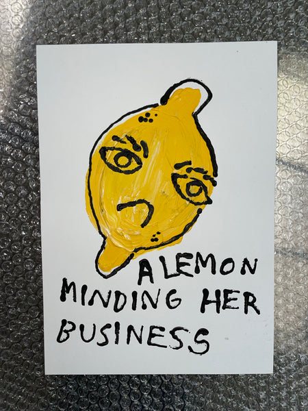 A LEMON MINDING HER BUSINESS