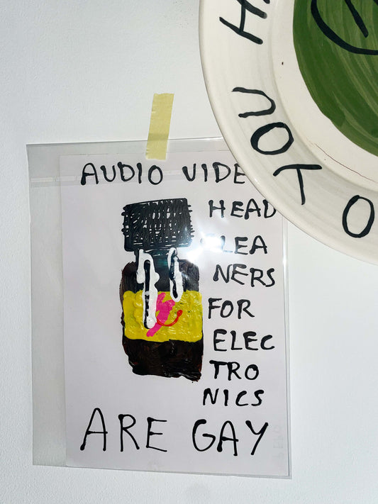 AUDIO VIDEO HEAD CLEANERS FOR ELECTRONICS ARE GAY