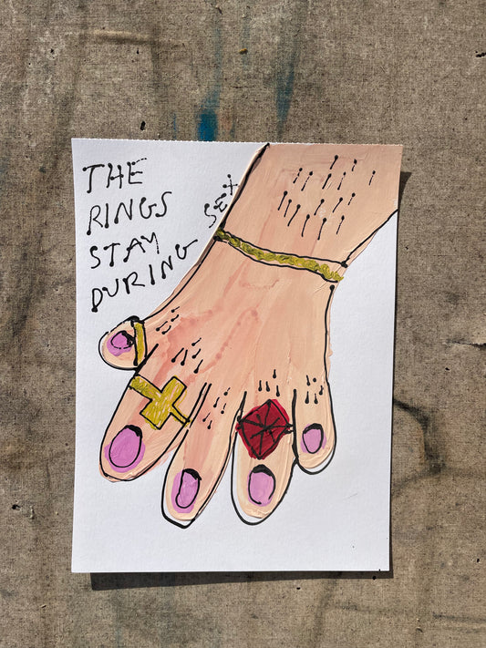 THE RINGS STAY DURING SEX