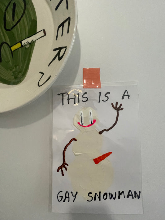 THIS IS A GAY SNOWMAN