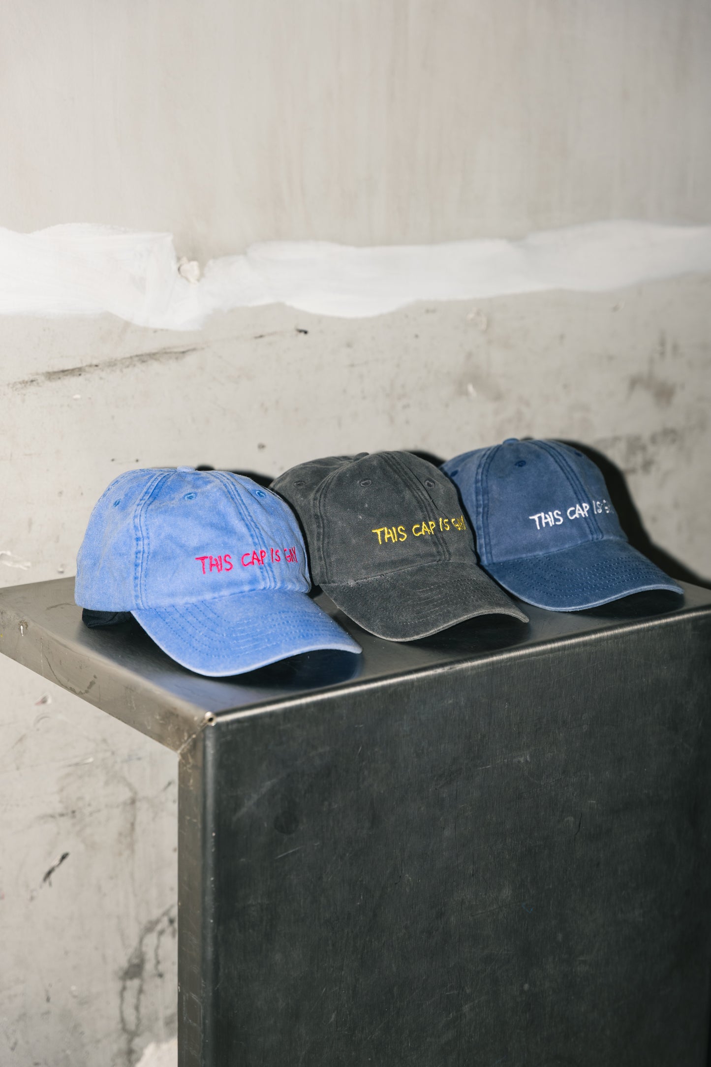 THIS CAP IS GAY - Vintage Denim Cotton Dad Ha