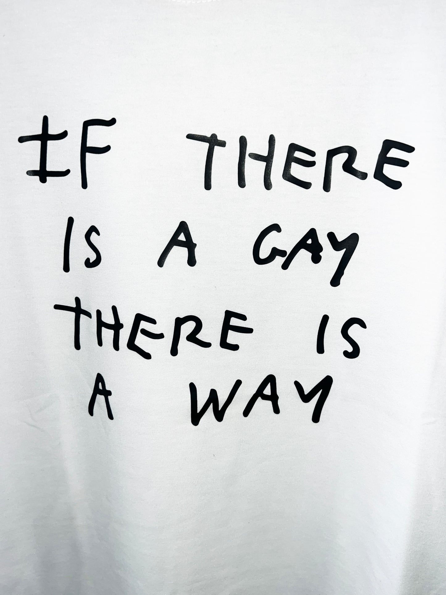IF THERE IS A GAY THERE IS A WAY - RINGER T-SHIRT