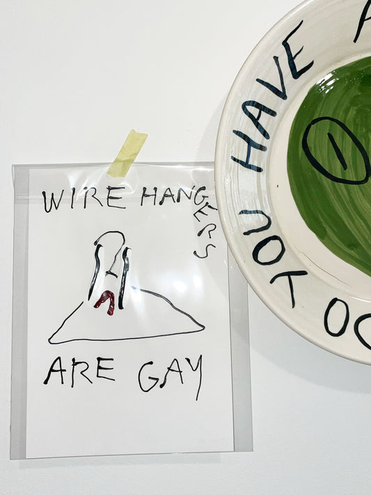 WIRE HANGERS ARE GAY