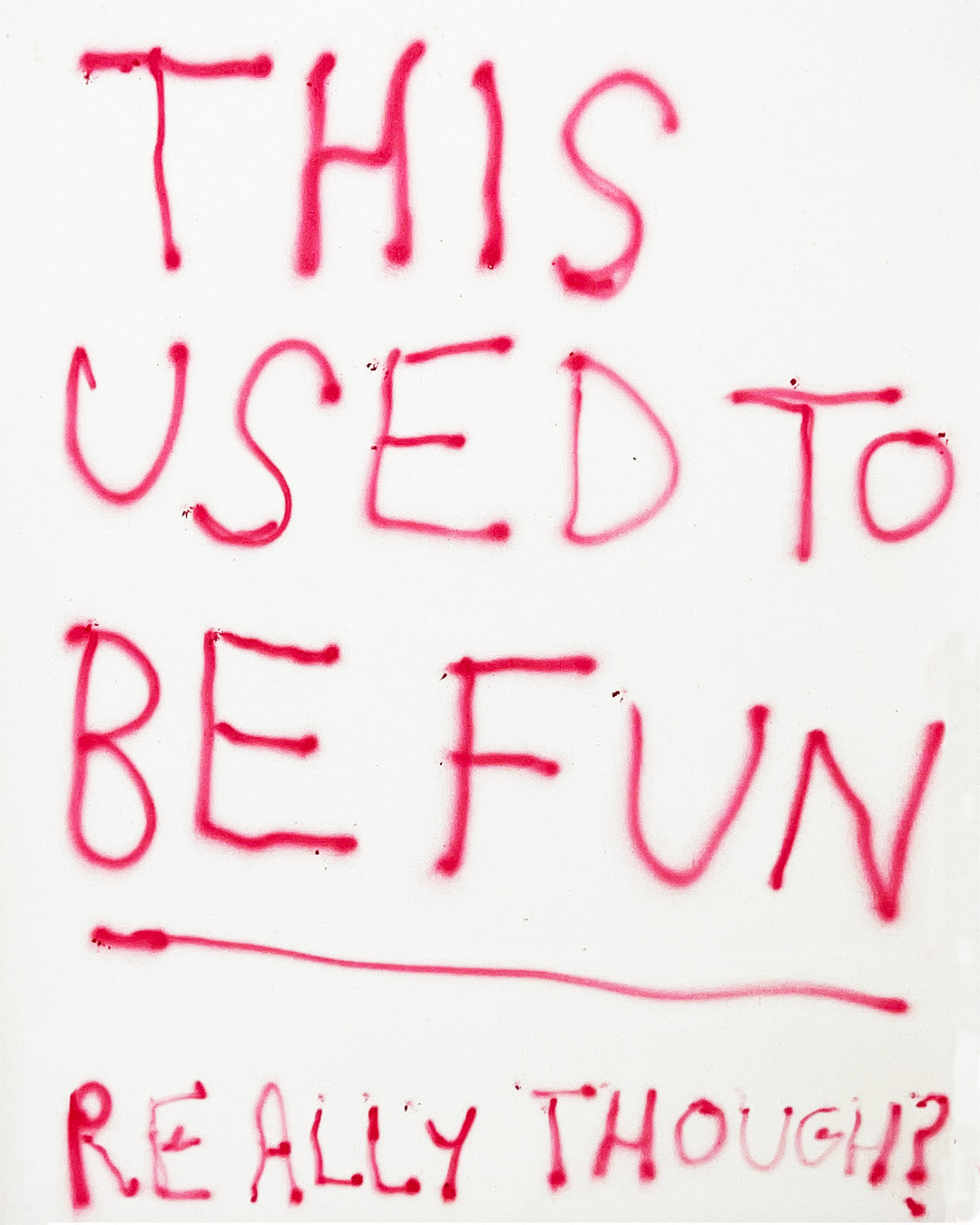 THIS USED TO BE FUN - PRINT - 50X70 CM