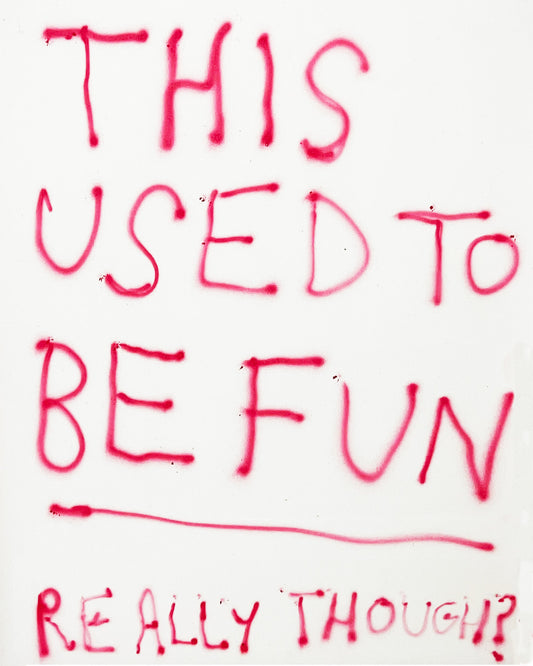 THIS USED TO BE FUN - PRINT - 50X70 CM