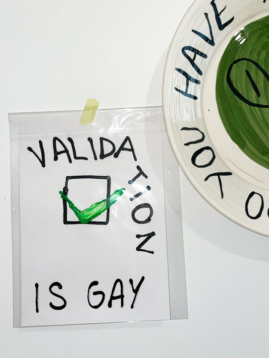 VALIDATION IS GAY